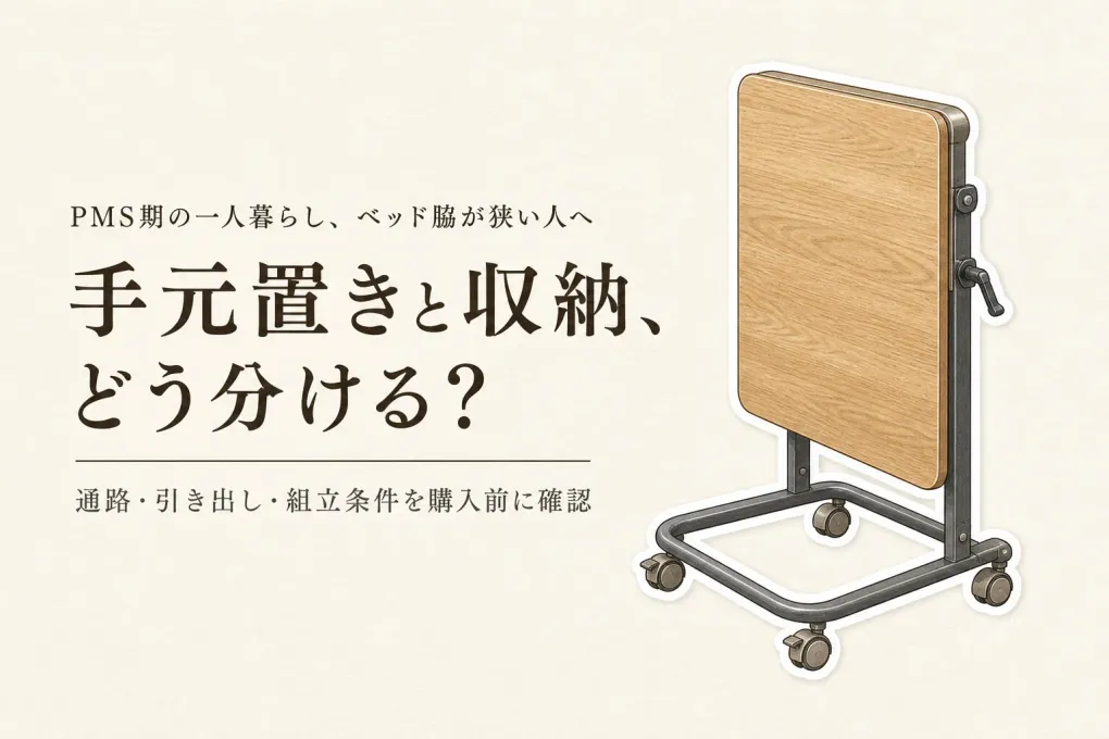 春の一人暮らし・寮に折りたたみベッドサイドテーブルと収納付きベッド｜置き場所・耐荷重・組み立て・手入れで選ぶ